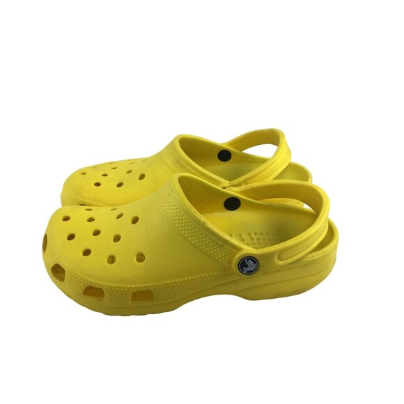 CROCS CLASSIC SHOES YELLOW CLOG SANDALS WATERPROOF OUTDOORS WOMENS 8 MENS 6 - Picture 5 of 8